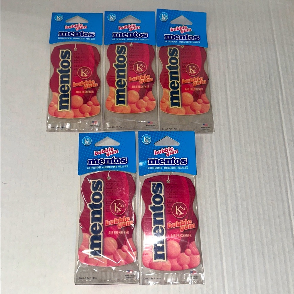 Bubble Gum Mentos Car‎ Home Air Freshener Set Freshner NEW